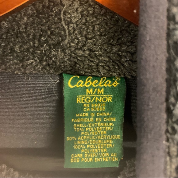 Cabelas  Fleece Jacket Deep Pile Womens M Medium Full Zip Gray Warm - Picture 2 of 8